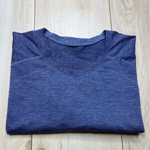 Lululemon Men's Metal Vent Tech Short Sleeve Shirt Blue XL Stretch Performance